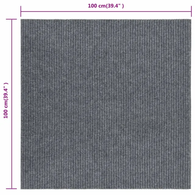 Tapis 100x100 cm gris