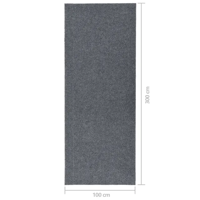 Tapis 100x300 cm Gris