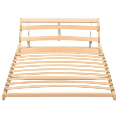 Sommier à lattes sans matelas tête de lit réglable 70x200 cm