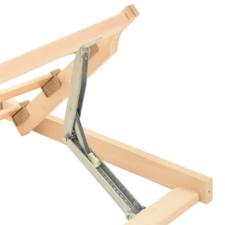 Sommier à lattes sans matelas tête de lit réglable 70x200 cm