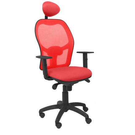 Bureaustoel met hoofdsteun Jorquera Piqueras y Crespo ALI350C Rood