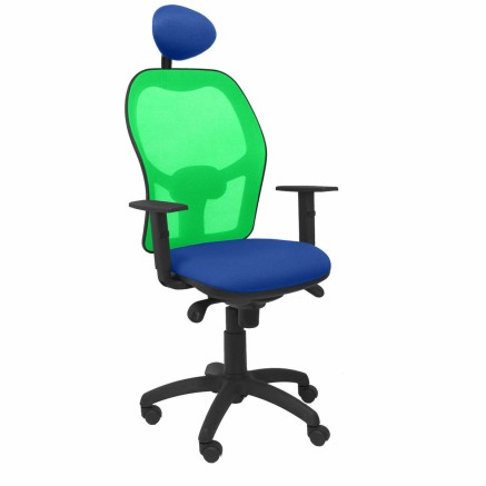 Bureaustoel met hoofdsteun Jorquera Piqueras y Crespo ALI229C Blauw