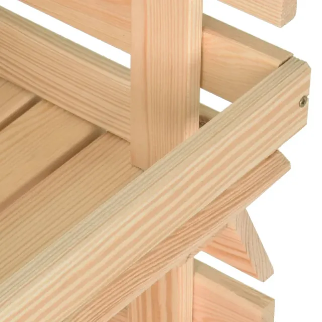 Chariot à légumes 37x30x80 cm Bois de pin solide