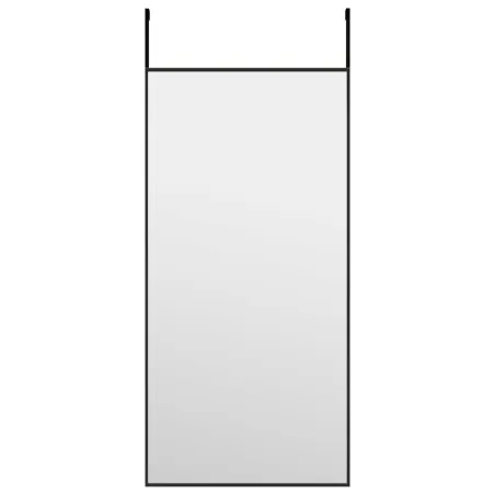 Miroir de porte Noir 30x60 cm Verre et aluminium