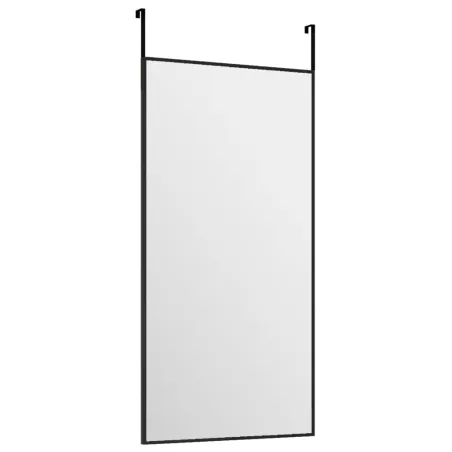 Miroir de porte Noir 30x60 cm Verre et aluminium