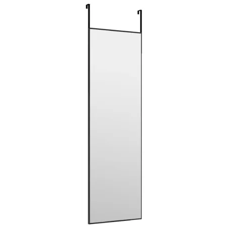 Miroir de porte Noir 30x100 cm Verre et aluminium