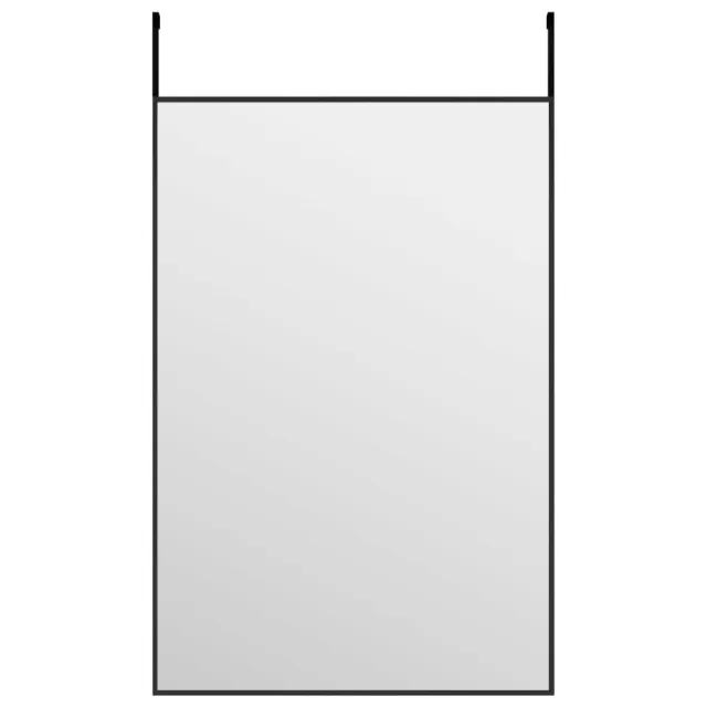 Miroir de porte Noir 40x60 cm Verre et aluminium