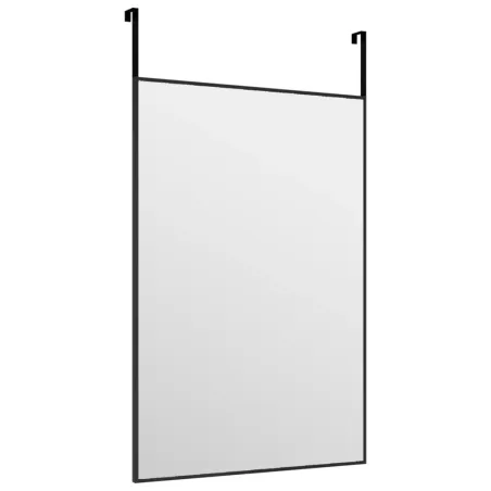 Miroir de porte Noir 40x60 cm Verre et aluminium