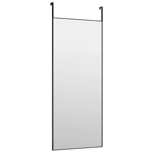 Miroir de porte Noir 40x100 cm Verre et aluminium