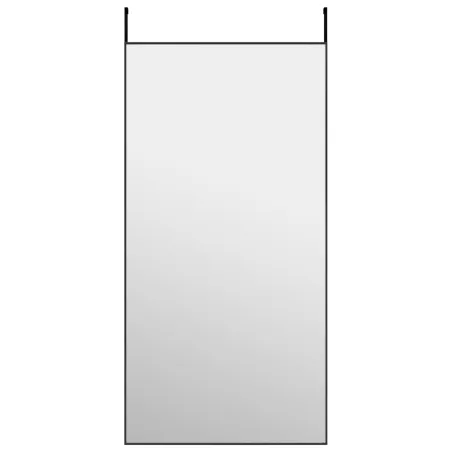 Miroir de porte Noir 50x100 cm Verre et aluminium