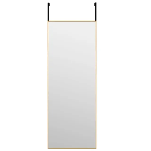 Miroir de porte Doré 30x80 cm Verre et aluminium