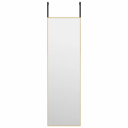 Miroir de porte Doré 30x100 cm Verre et aluminium
