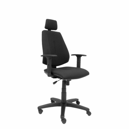 Sedia Ufficio con Poggiatesta Montalvos Piqueras y Crespo 942252 Nero