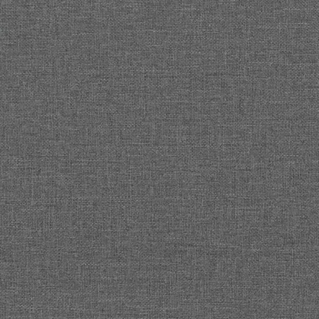 Chaise de relaxation avec tabouret Gris foncé Tissu