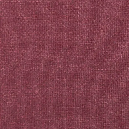 Chaise de relaxation avec tabouret Rouge bordeaux Tissu