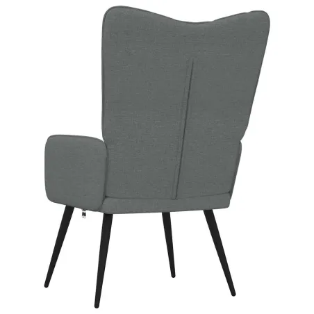 Chaise de relaxation Gris foncé Tissu