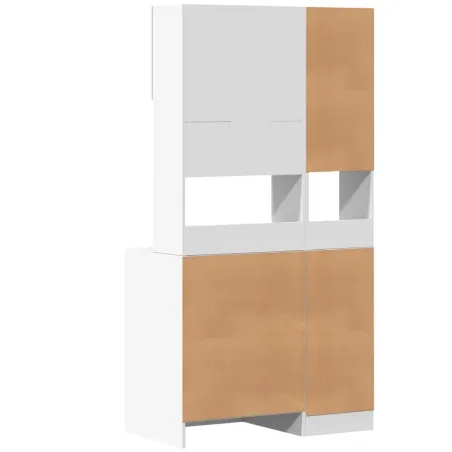 Armoire de cuisine blanc 95x50x180 cm bois d'ingénierie