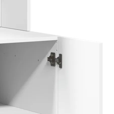 Armoire de cuisine blanc 95x50x180 cm bois d'ingénierie