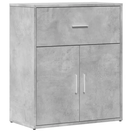 Buffets 2 pcs gris béton 60x31x70 cm bois d'ingénierie