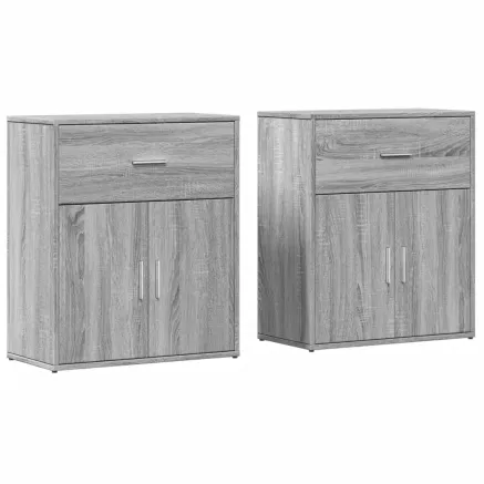 Buffets 2 pcs sonoma gris 60x31x70 cm bois d'ingénierie 2