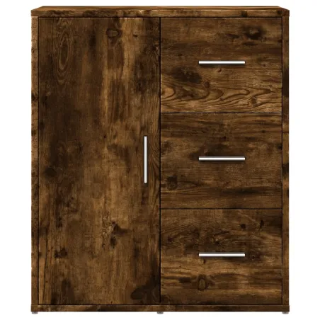 Buffets 2 pcs chêne fumé 60x31x70 cm bois d'ingénierie