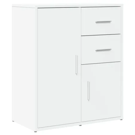 Buffets 2 pcs blanc 60x31x70 cm bois d'ingénierie