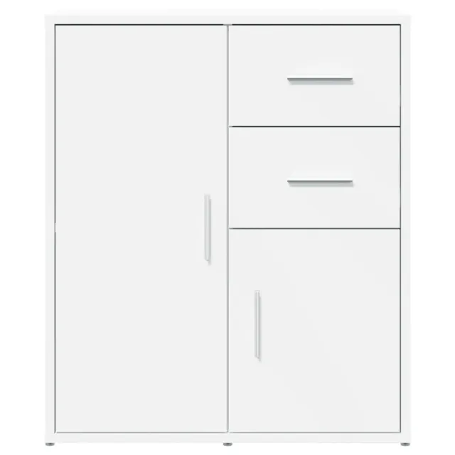 Buffets 2 pcs blanc 60x31x70 cm bois d'ingénierie