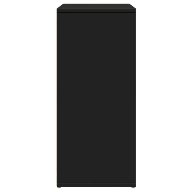 Buffets 2 pcs noir 60x31x70 cm bois d'ingénierie