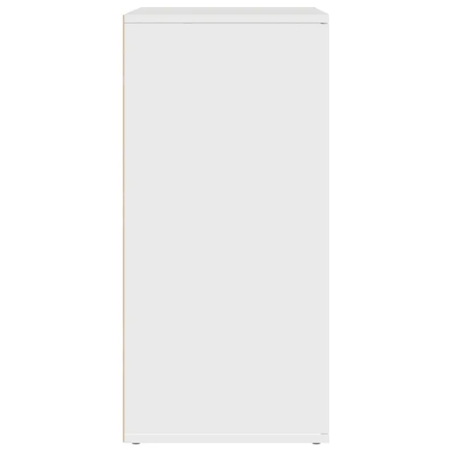 Buffets 2 pcs blanc 79x38x80 cm bois d’ingénierie