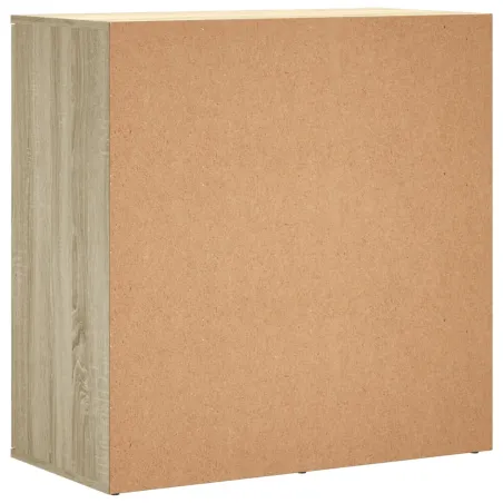 Buffets 2 pcs chêne sonoma 79x38x80 cm bois d'ingénierie