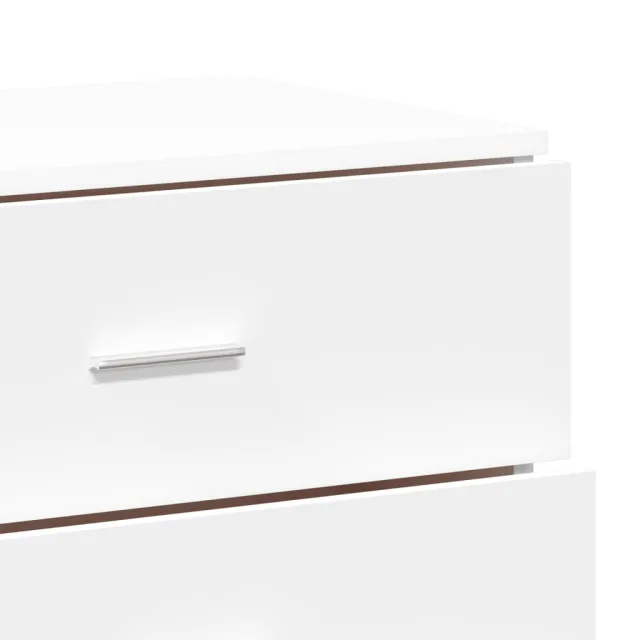 Buffets 3 pcs Blanc Bois d'ingénierie