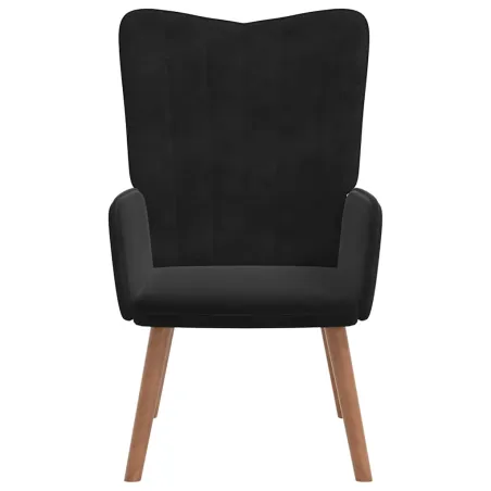 Chaise de relaxation Noir Velours