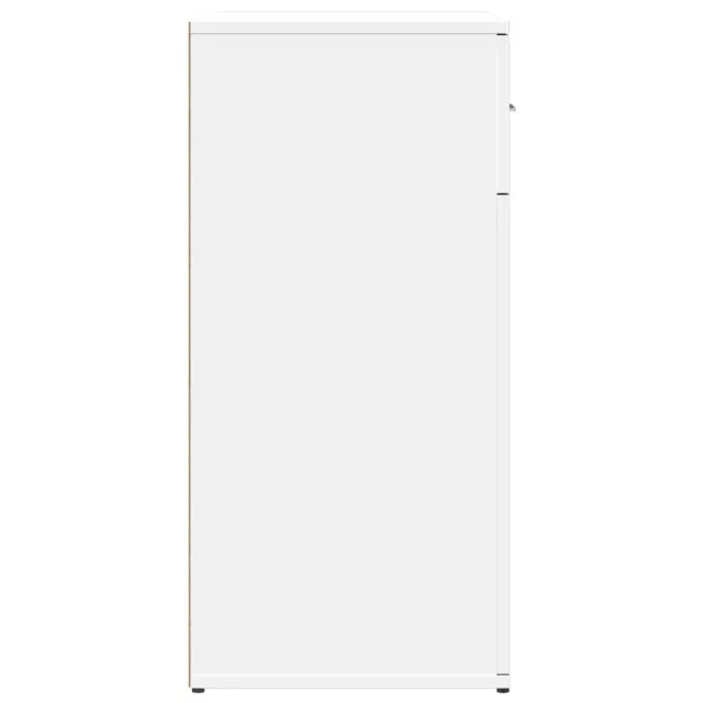 Buffets 2 pcs blanc 79x38x80 cm bois d’ingénierie