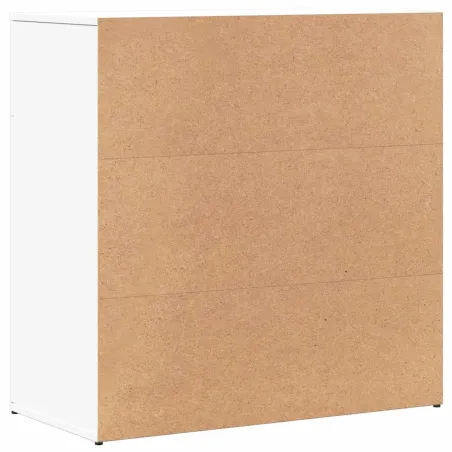 Buffets 2 pcs blanc 79x38x80 cm bois d’ingénierie