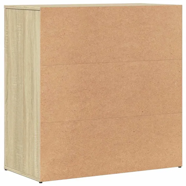 Buffets 2 pcs chêne sonoma 79x38x80 cm bois d'ingénierie