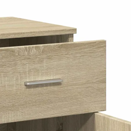 Buffets 2 pcs chêne sonoma 79x38x80 cm bois d'ingénierie