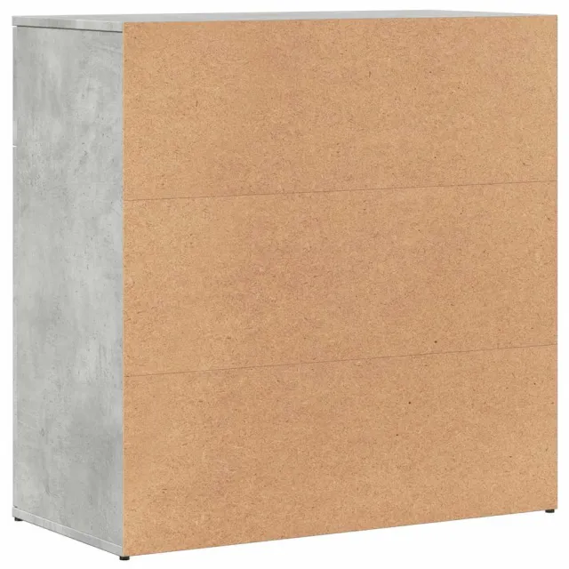 Buffets 2 pcs gris béton 79x38x80 cm bois d'ingénierie