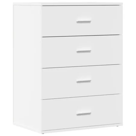 Buffets 2 pcs blanc 60x39x80 cm bois d’ingénierie