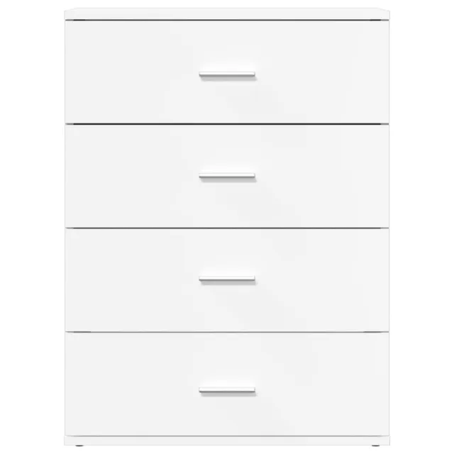 Buffets 2 pcs blanc 60x39x80 cm bois d’ingénierie