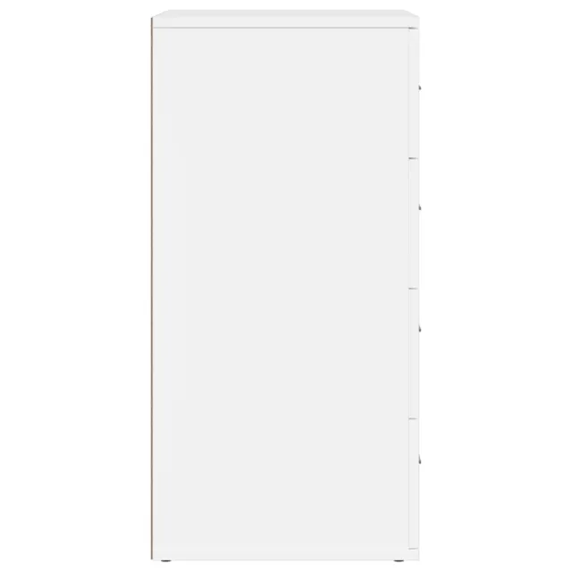 Buffets 2 pcs blanc 60x39x80 cm bois d’ingénierie