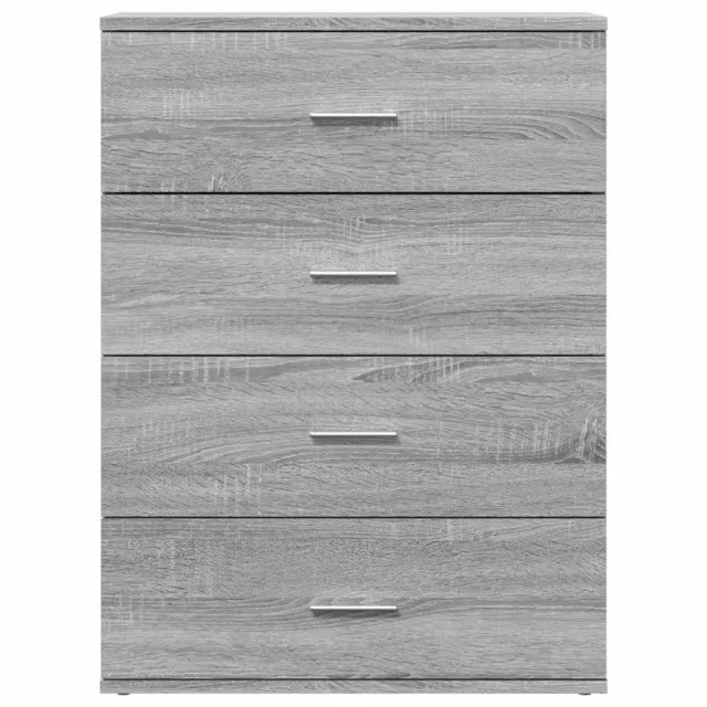 Buffets 2 pcs sonoma gris 60x39x80 cm bois d'ingénierie