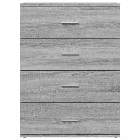 Buffets 2 pcs sonoma gris 60x39x80 cm bois d'ingénierie