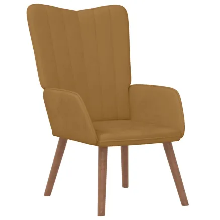 Chaise de relaxation Marron Velours 2