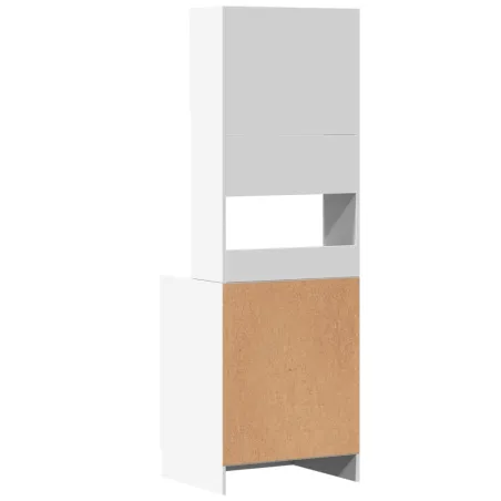 Armoire de cuisine blanc 60x50x180 cm bois d'ingénierie