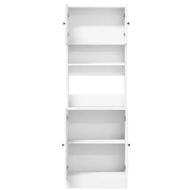 Armoire de cuisine blanc 60x50x180 cm bois d'ingénierie