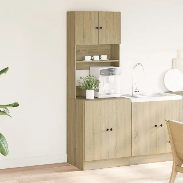 Armoire de cuisine chêne sonoma 60x50x180 cm bois d'ingénierie