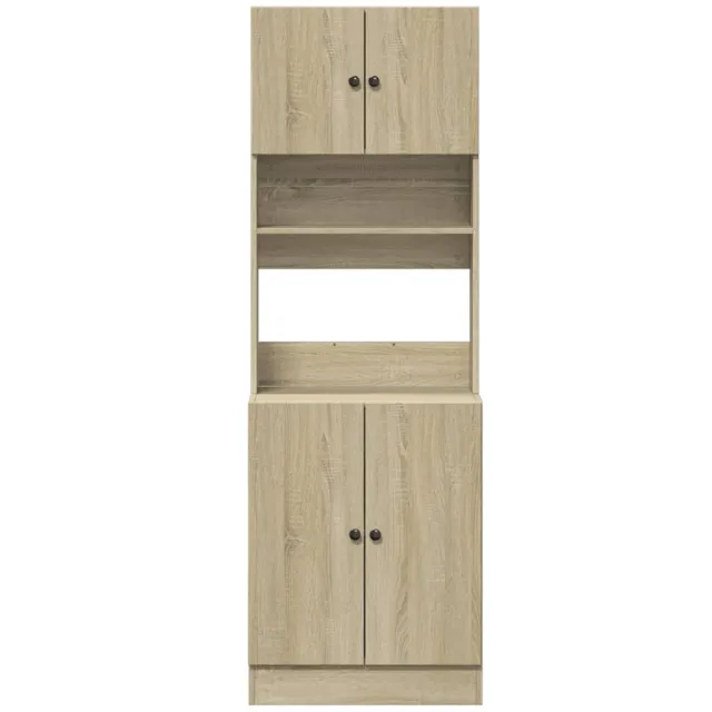 Armoire de cuisine chêne sonoma 60x50x180 cm bois d'ingénierie