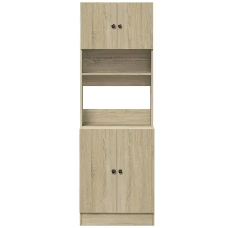 Armoire de cuisine chêne sonoma 60x50x180 cm bois d'ingénierie