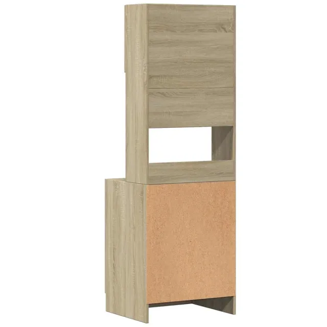 Armoire de cuisine chêne sonoma 60x50x180 cm bois d'ingénierie