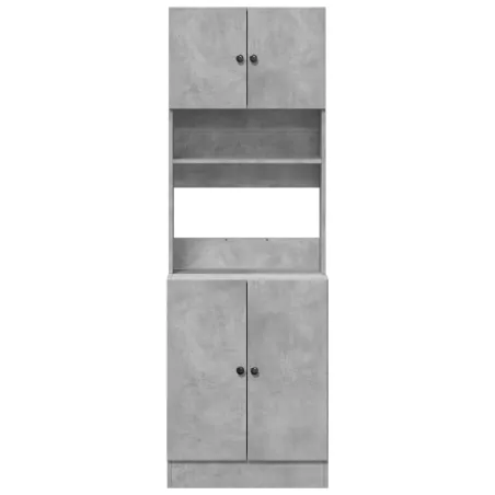 Armoire de cuisine gris béton 60x50x180 cm bois d'ingénierie